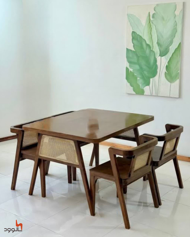 میز ناهارخوری کمجا حصیری ۴نفره